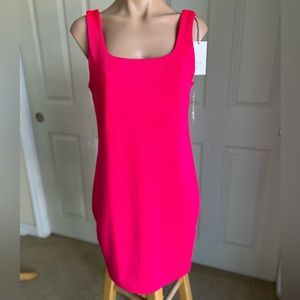 NWT A New Day Sleeveless Ribbed Bodycon Dress - Hot Pink